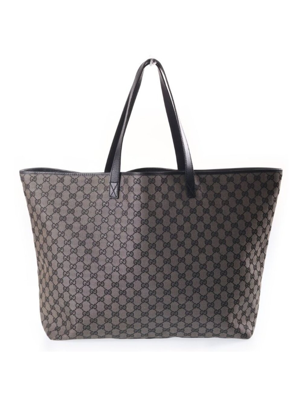 Gucci GG Canvas Tote Bag Metallic Brown